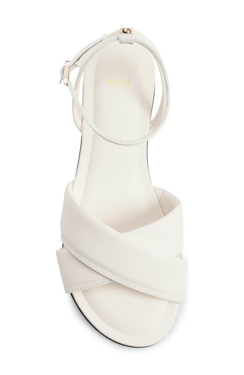 Shop Hugo Boss Boss Millie Ankle Strap Sandal In Open White