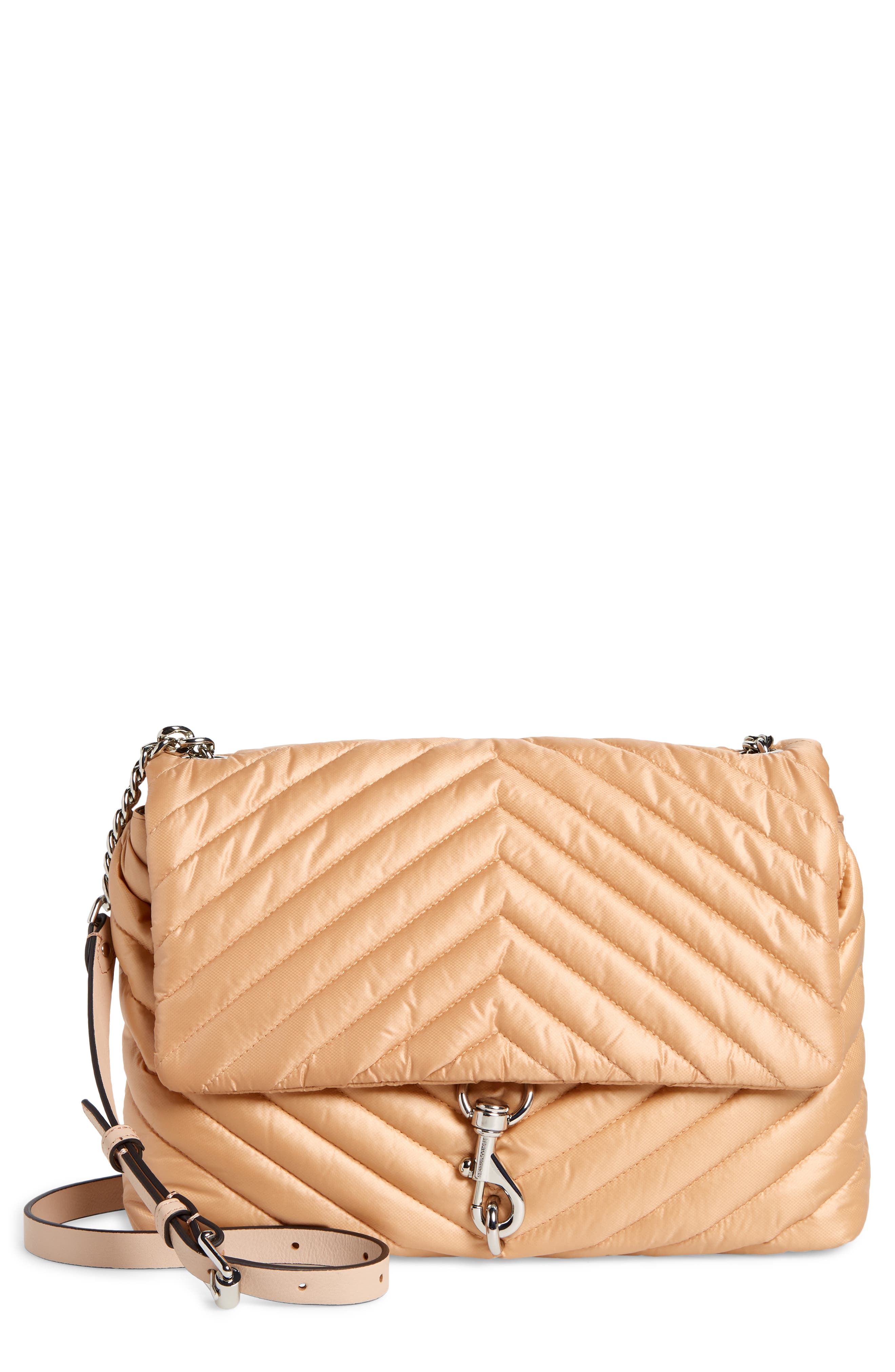 rebecca minkoff edie nylon jumbo flap shoulder