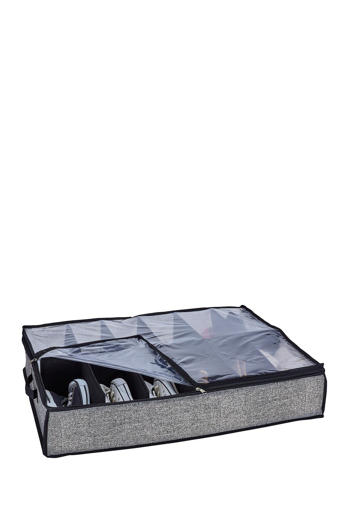 under bed shoe storage with wheels on Kennedy International Inc Black 12 Pair Under The Bed Shoe Organizer Nordstrom Rack