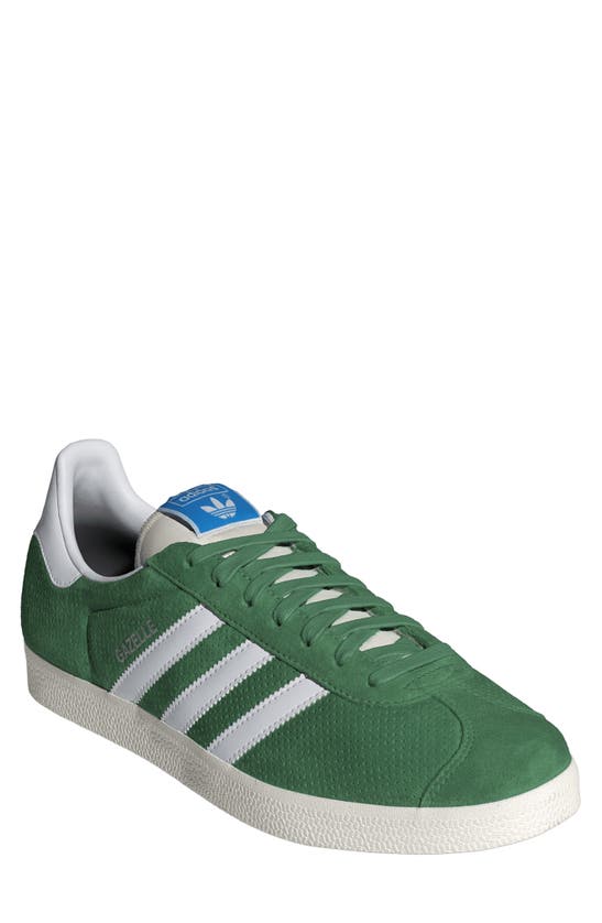 Adidas Originals Gazelle Sneaker In Preloved Green/ White/ White