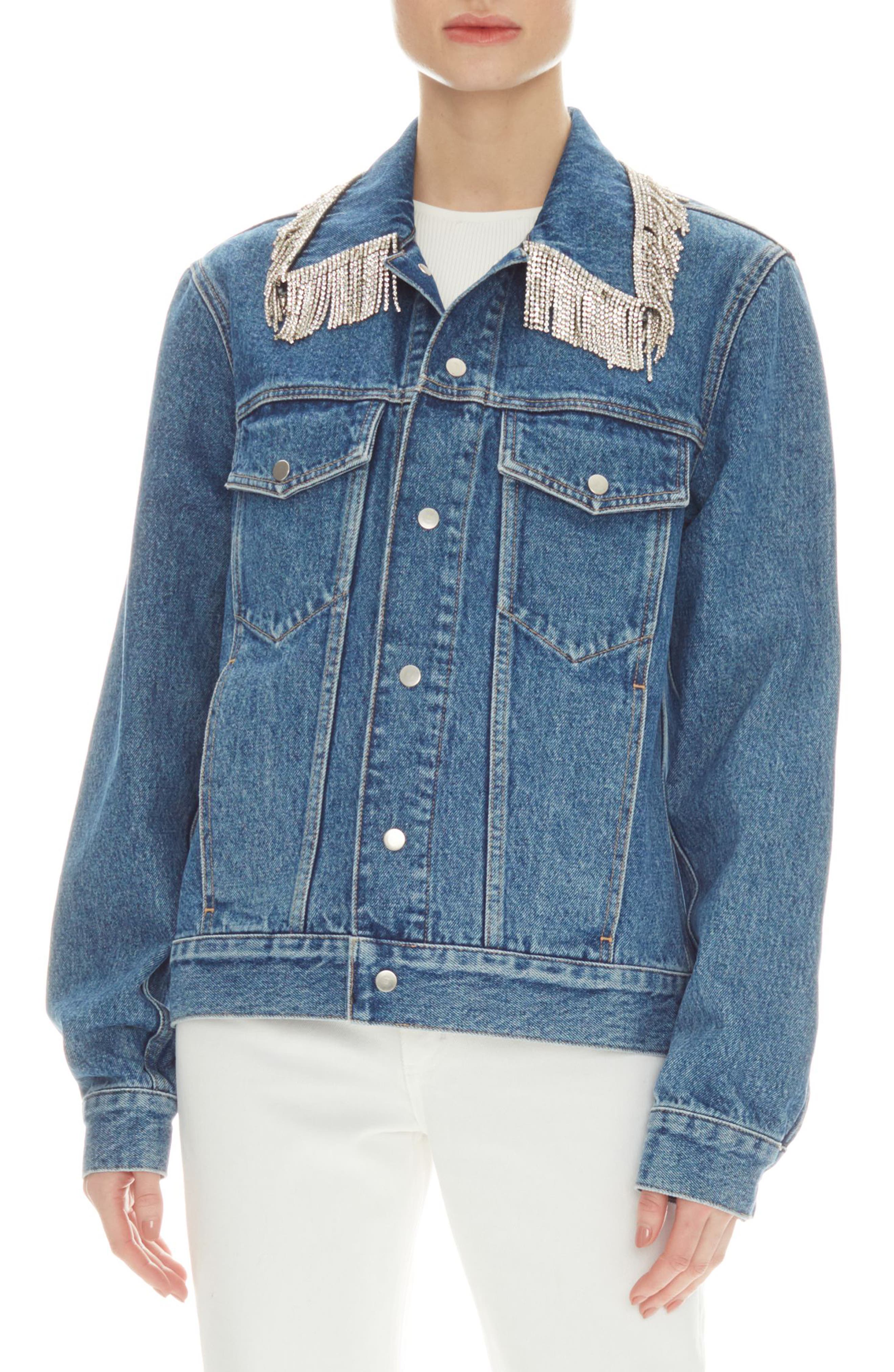 jean jacket with bling