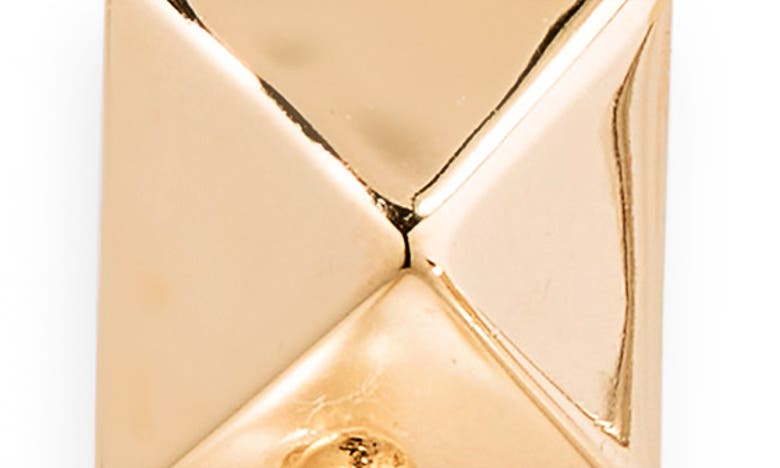 Shop Valentino Rockstud Imitation Pearl Drop Earrings In 0o3 Oro 18/ Cream