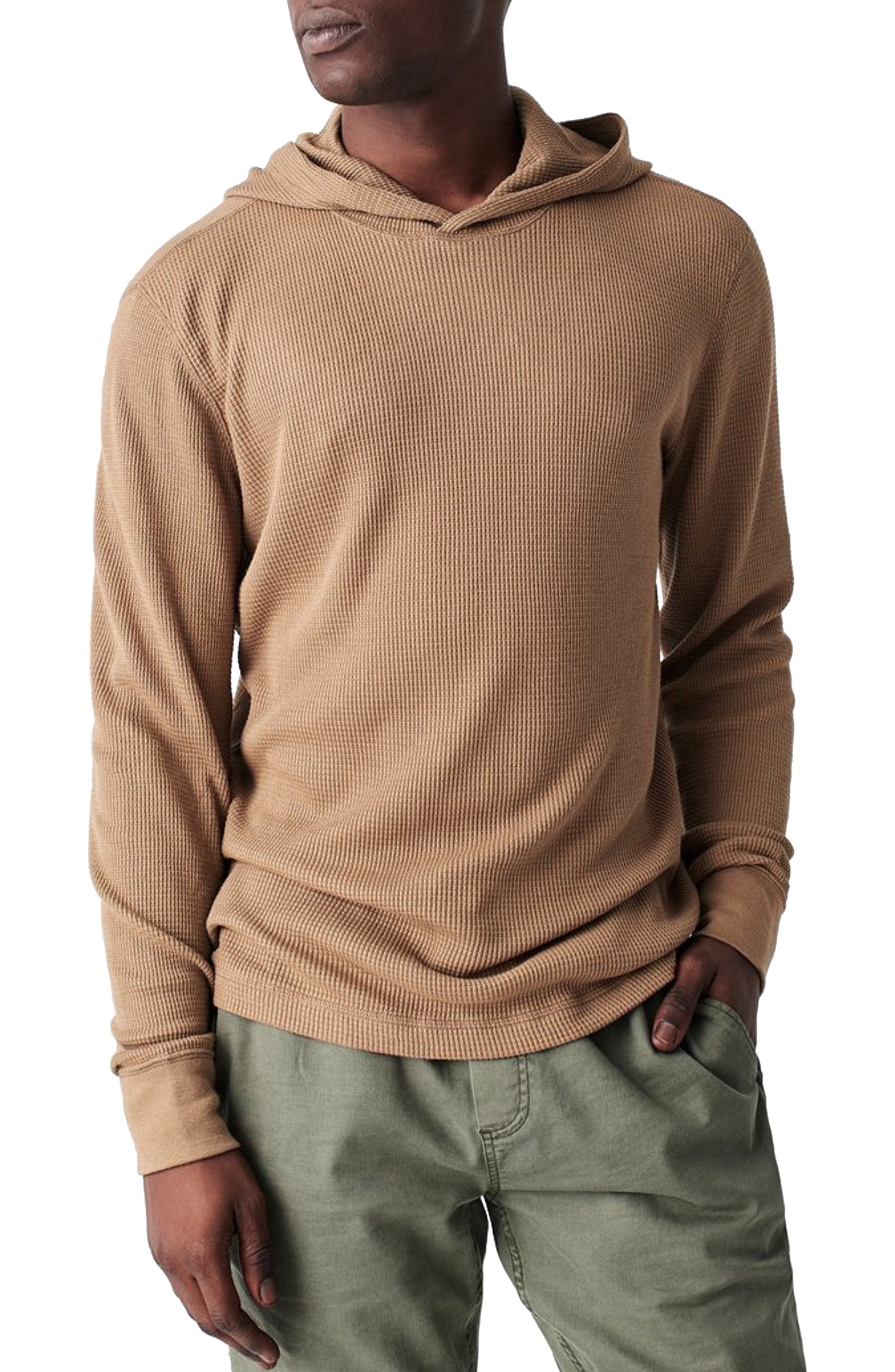 Maan Store Men Sweatshirt with Front Knitted Design and Pocket