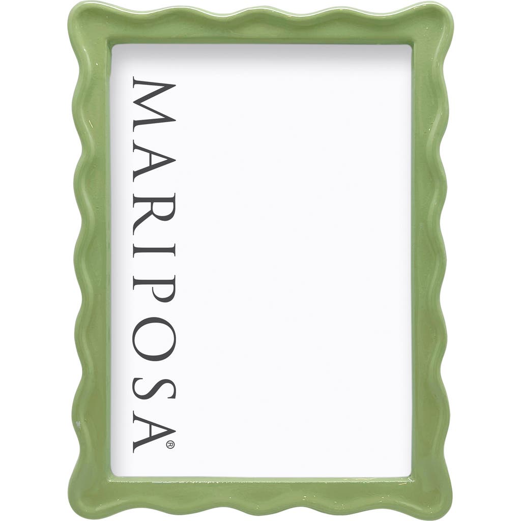 Shop Mariposa Wavy Picture Frame In Green