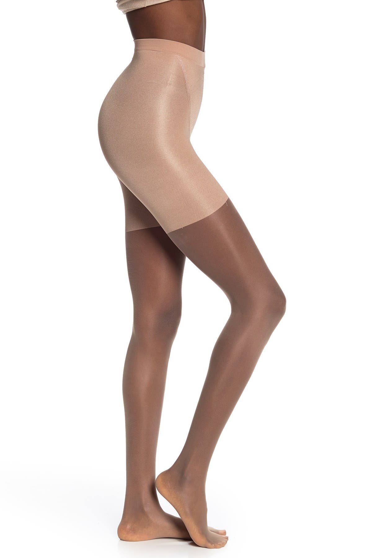 Spanx Super Shaping Sheers In Beige Sand