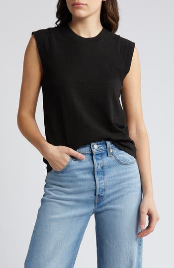 Nation Ltd Patti Tank In Black In Jet Black