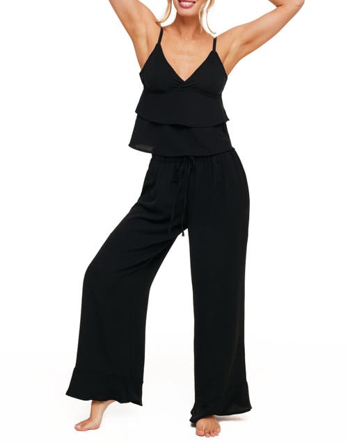 Adore Me Brigita Pajama Cami & Pants Set Black at Nordstrom