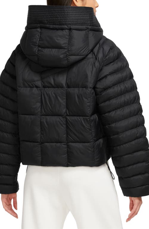 Shop Nike Sportswear Essential Primaloft® Water Repellent Puffer Coat In Black/white