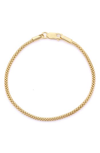 Fzn Popcorn Chain Bracelet In Yellow