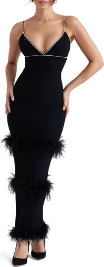 House of shop cb feather dress