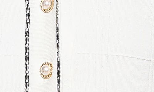 Alexia Admor Women's Arya Short Sleeve Knit Cardigan In Ivory