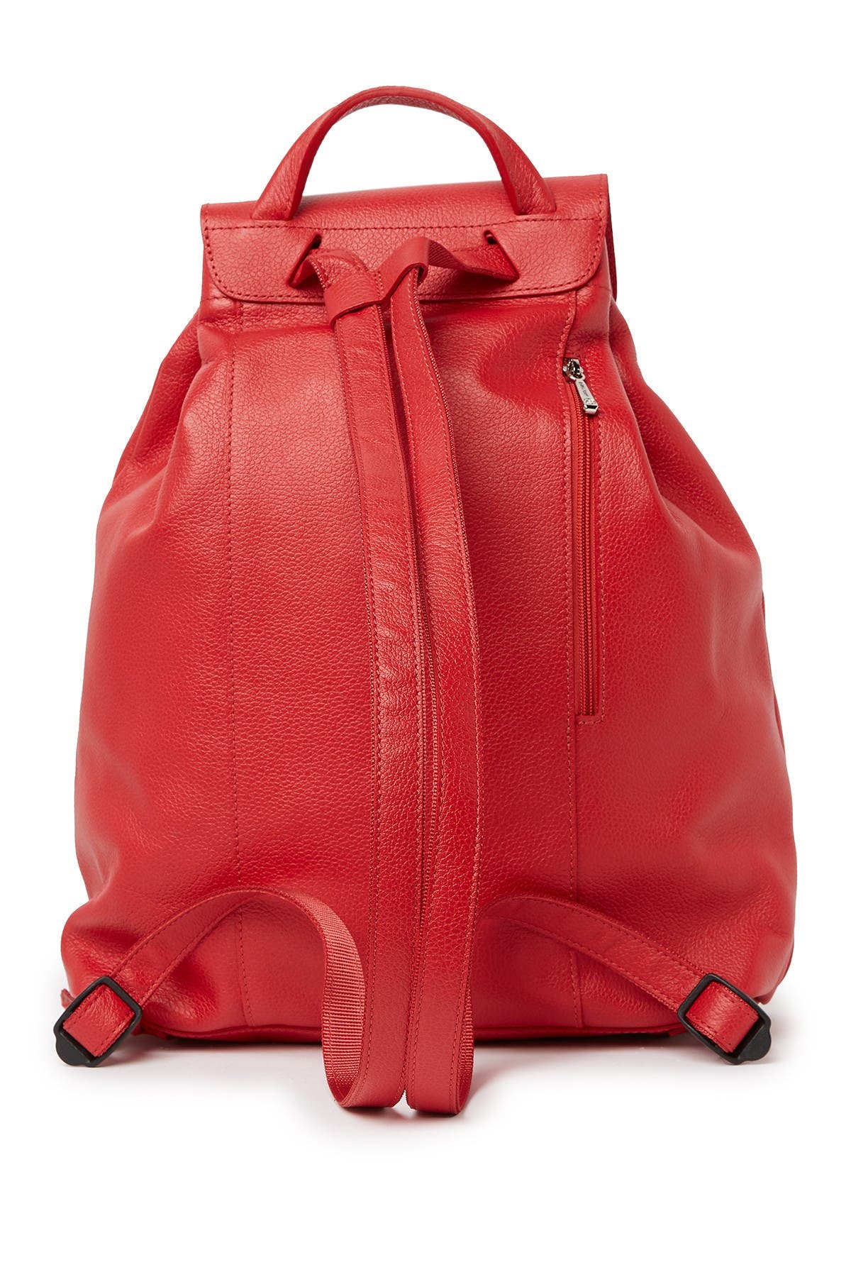Woman Leather Backpack Color Red