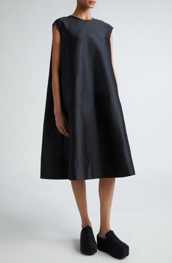 MELITTA BAUMEISTER Bow Detail Taffeta A-Line Dress | Nordstrom