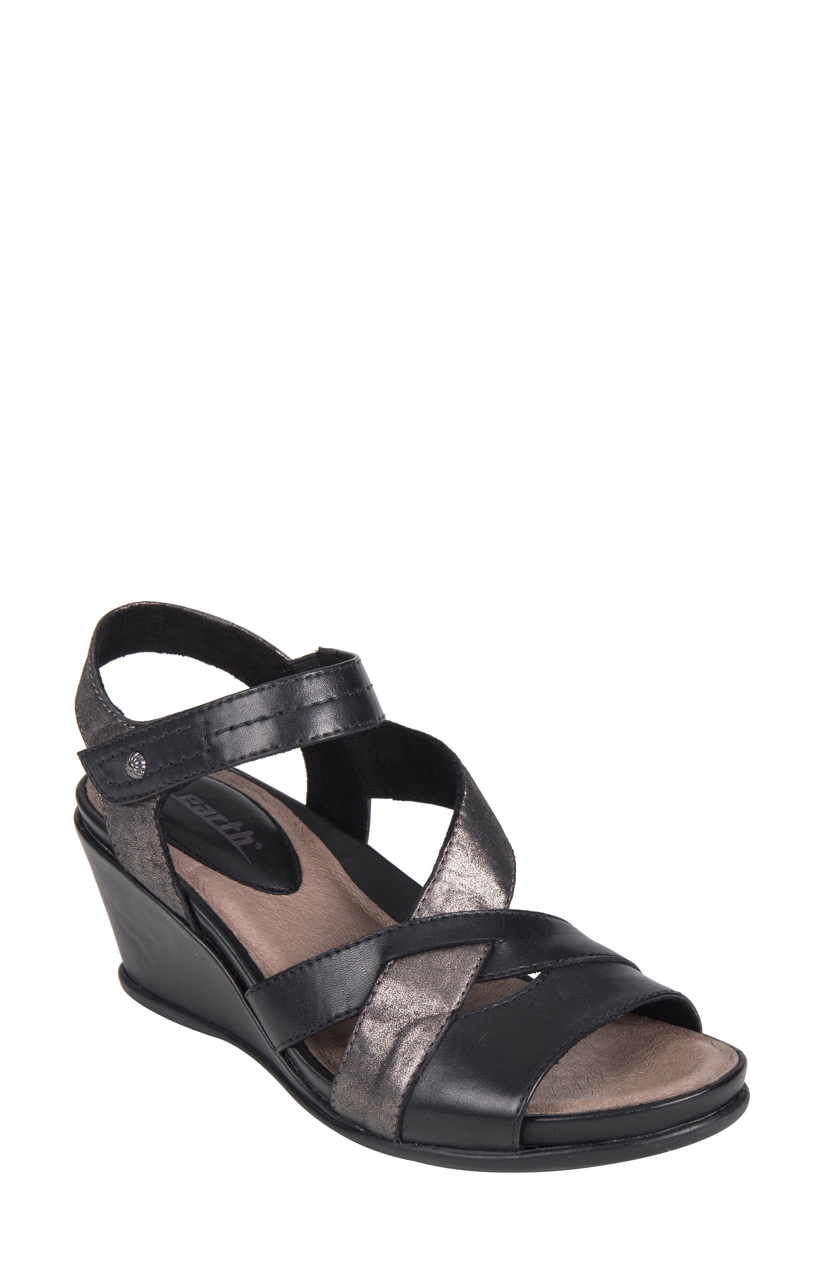 earth thistle wedge sandal