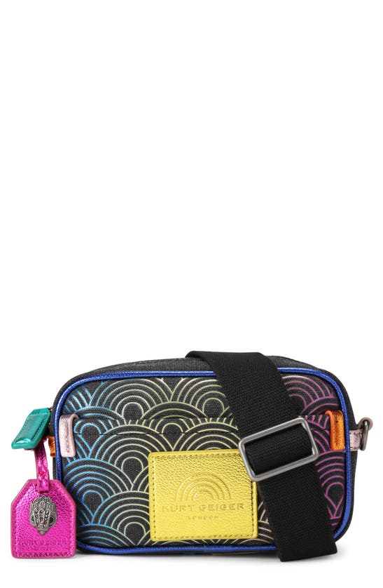 Shop Kurt Geiger Small Southbank Camera Bag In Black Multi