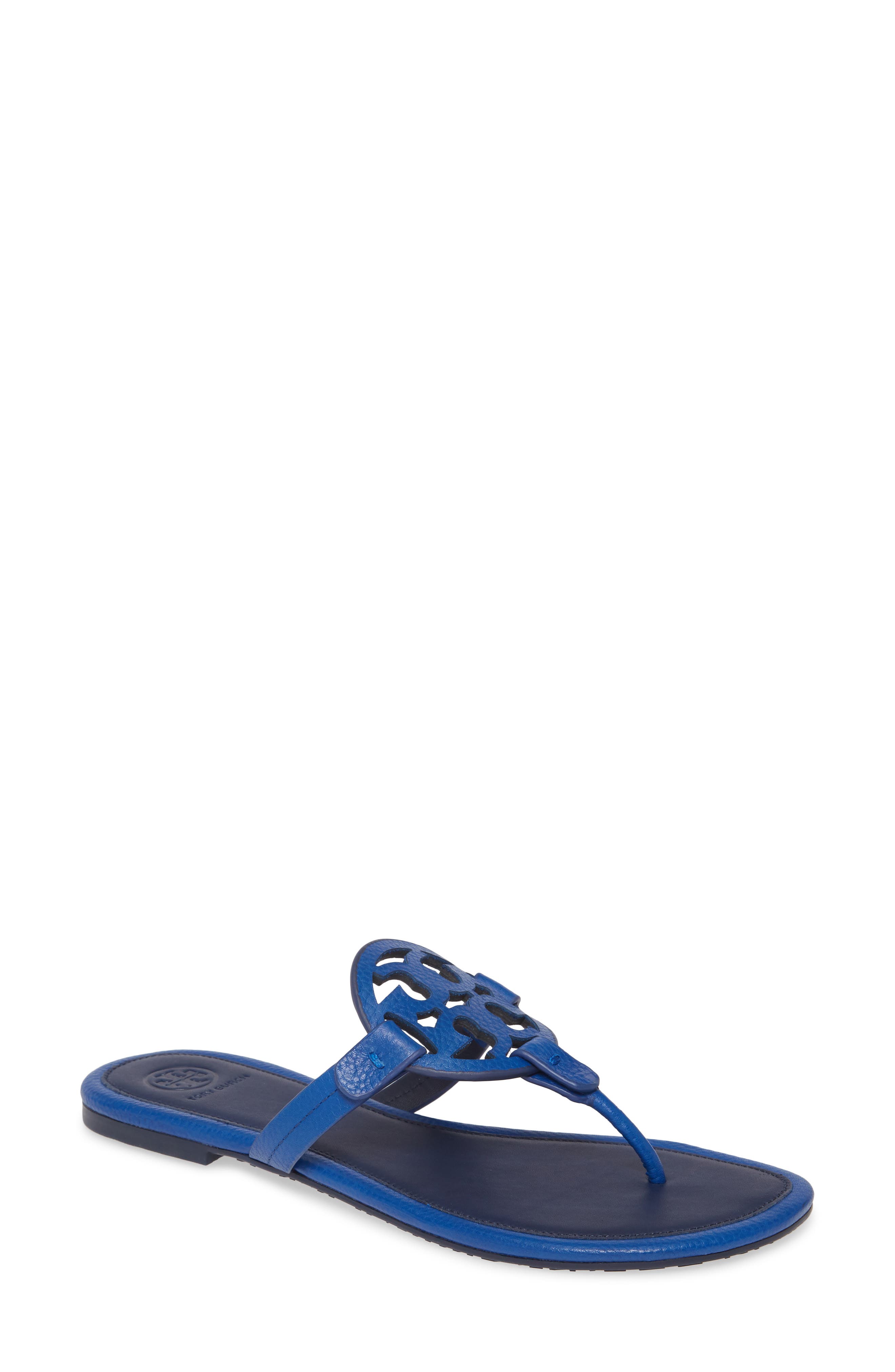 TORY BURCH Miller Flip Flop, Main, color, NAUTICAL BLUE / ROYAL NAVY