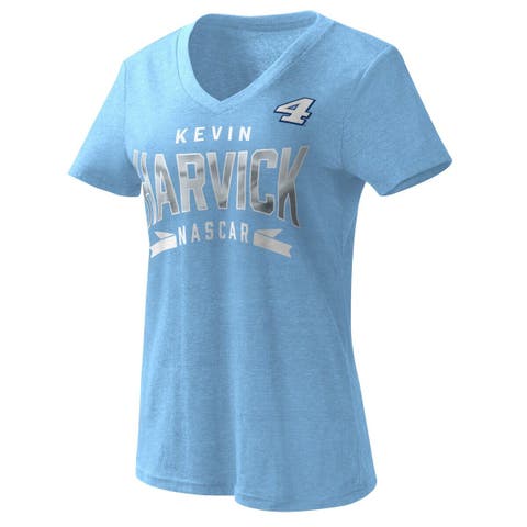 Lids Seattle Kraken G-III 4Her by Carl Banks Women's Lead Off Tri-Blend  Raglan 3/4-Sleeve V-Neck T-Shirt - Deep Sea Blue