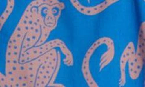Shop Desmond & Dempsey Long Sleeve Cotton Pajamas In Blue/pink