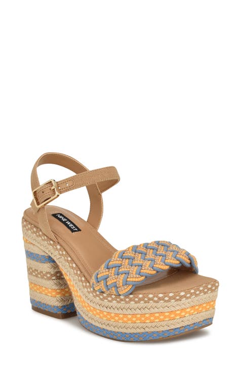 Nine west adell best sale women's espadrille wedge sandals