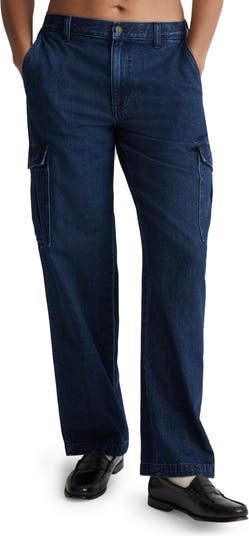 Straight Low Cargo Jeans