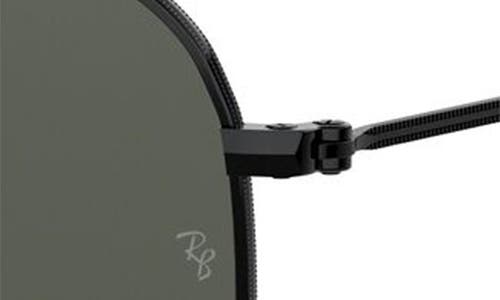 Ray Ban Ray-ban 54mm Polarized Square Sunglasses In Black/green