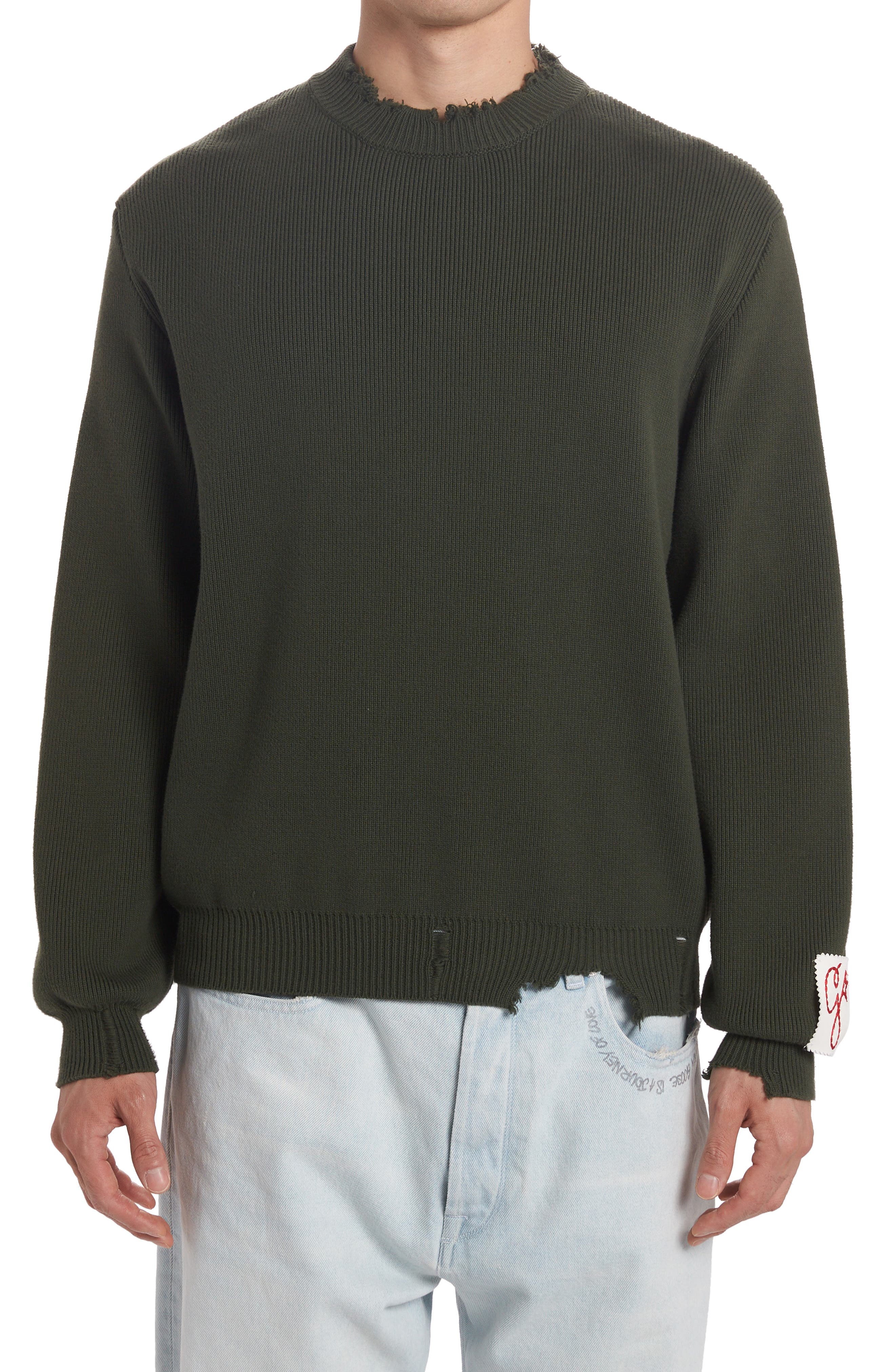 military green sweater