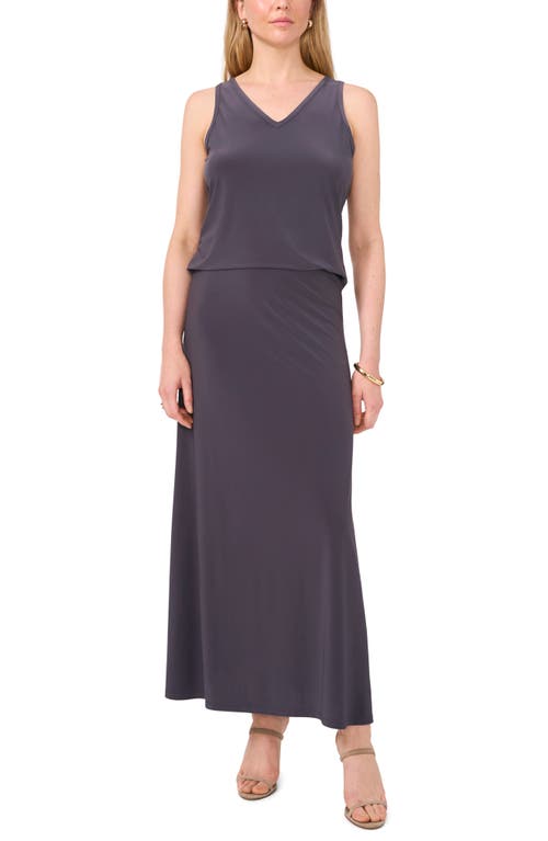 Vince Camuto V-neck Split Back Tank In Charcoal 021
