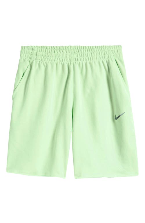 Shop Nike Kids' Dri-fit Fleece Shorts In Vapor Green