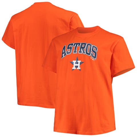 Men's Orange Houston Astros Secondary Color Primary Logo II Long Sleeve  T-Shirt