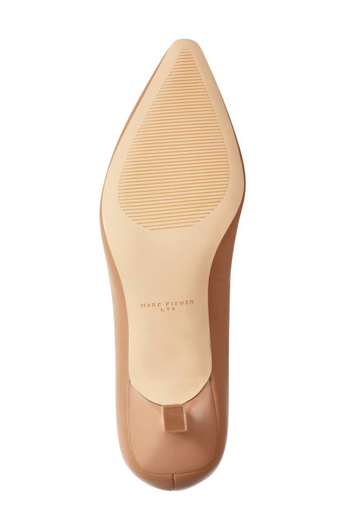 Shop Marc Fisher Ltd Kendri Pointed Toe Kitten Heel Pump In Light Natural