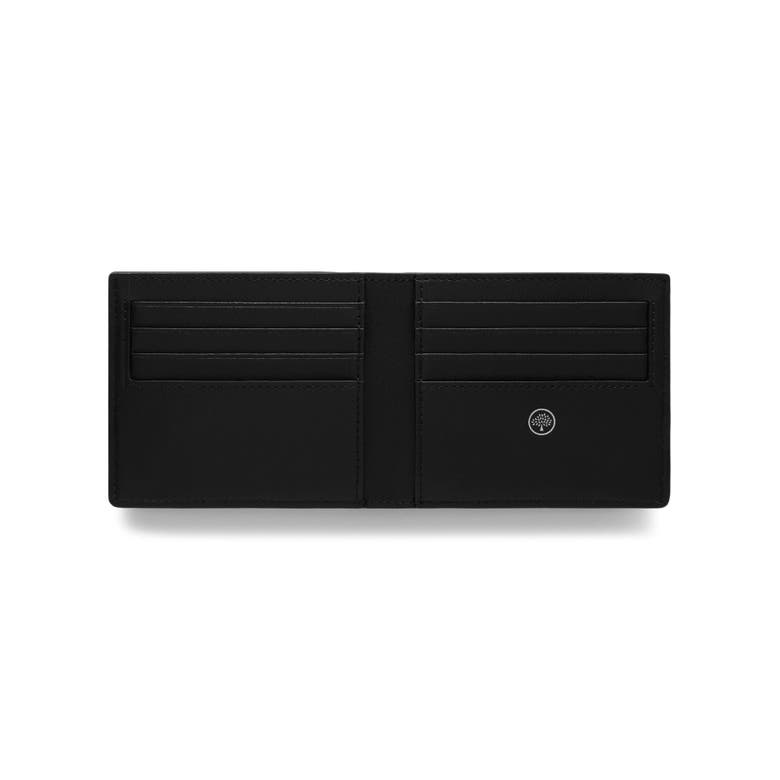Shop Mulberry Trifold Leather 8 Card Wallet In Black