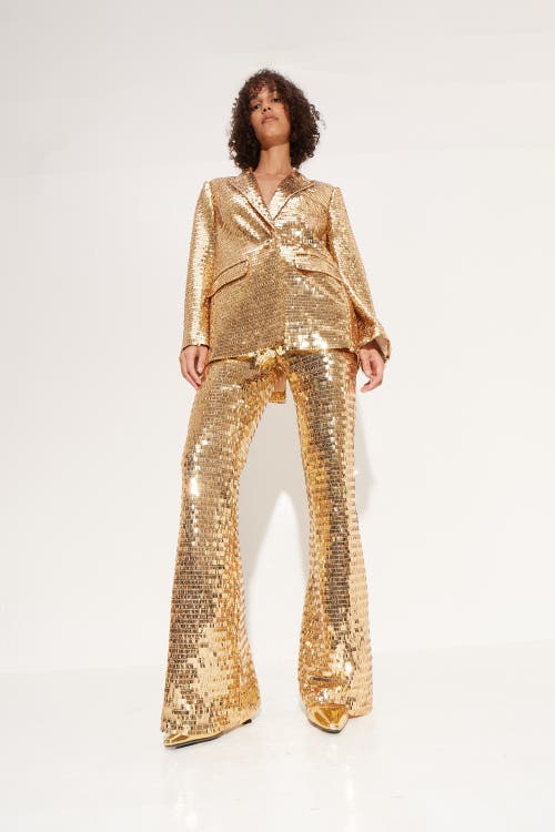 Shop Simonmiller Sequin Robo Pant In Star Gold