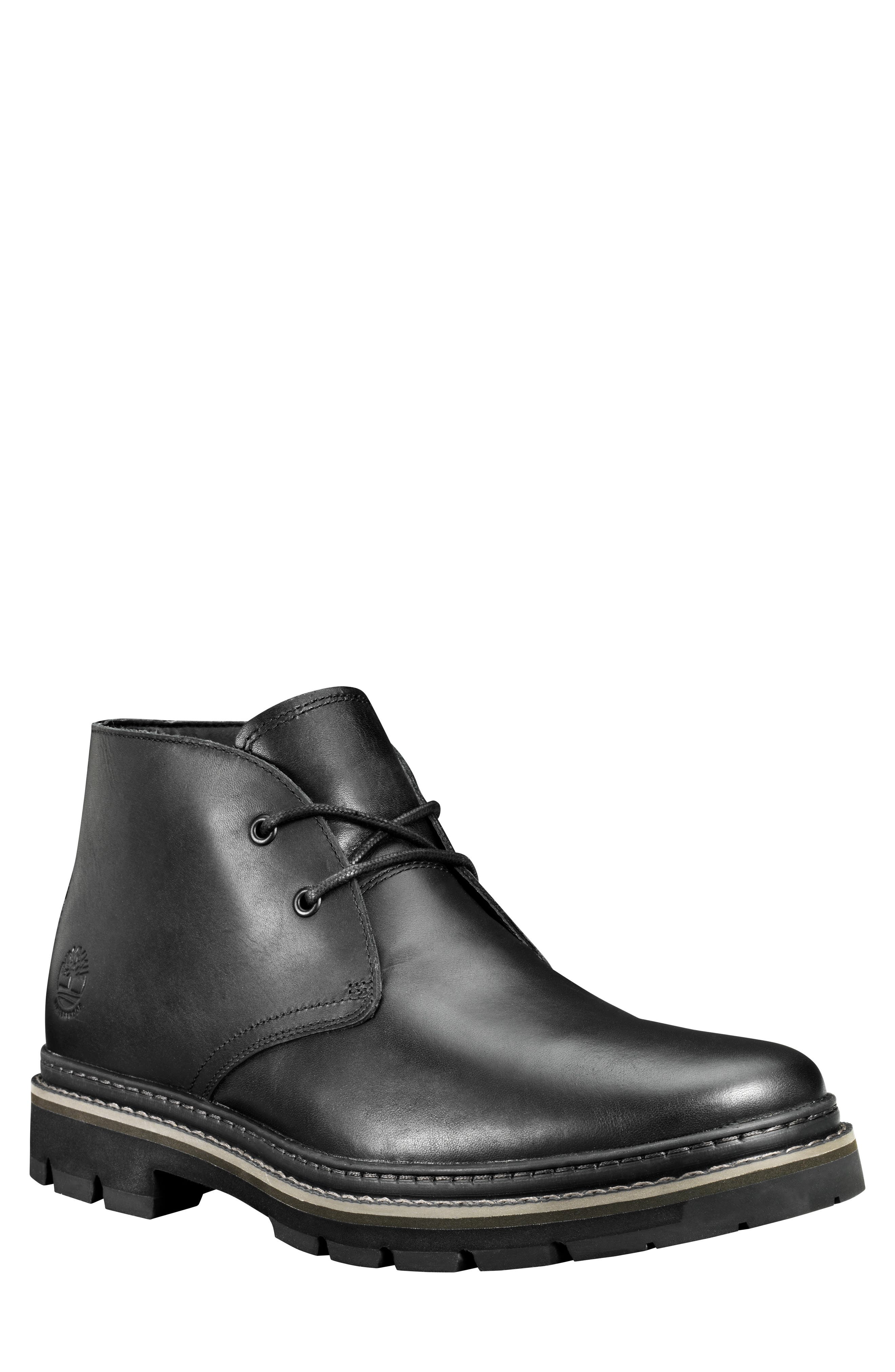 mens black waterproof chukka boots