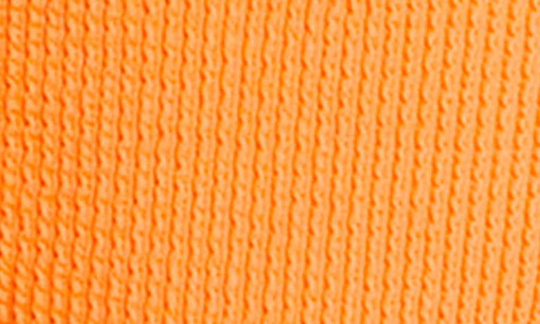 Shop Bleu By Rod Beattie '90s Textured High Cut Bikini Bottoms In Orange Crush