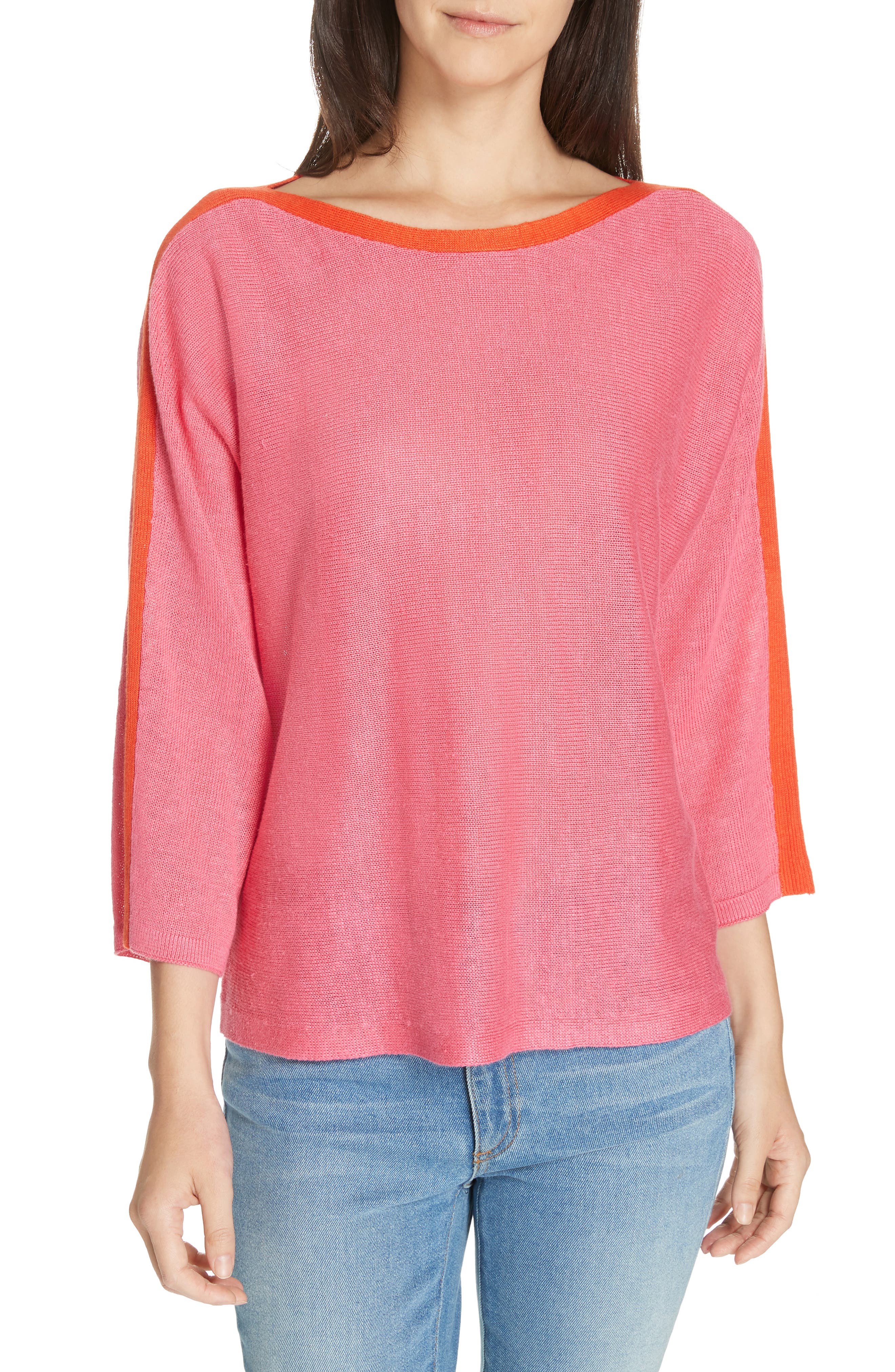 eileen fisher pink sweater