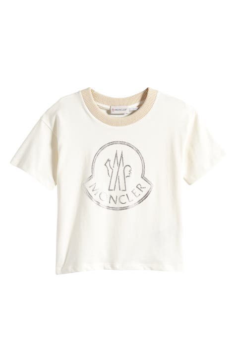 Dior Kids - Kid's 'Christian Dior Atelier' T-Shirt White Cotton Jersey - Size 8 Years - Boy Clothing