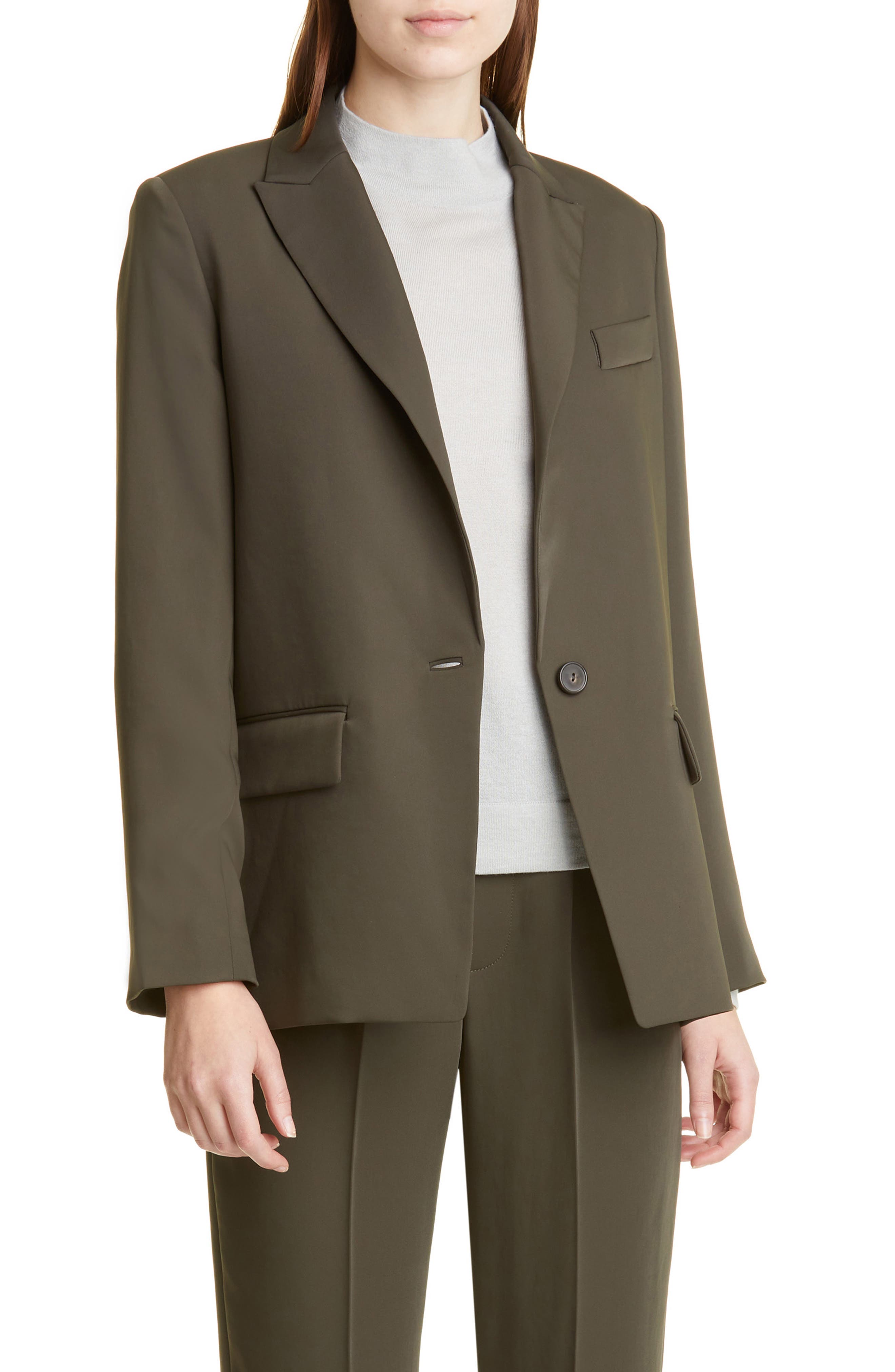 Vince notched-lapel single-breast blazer - Brown