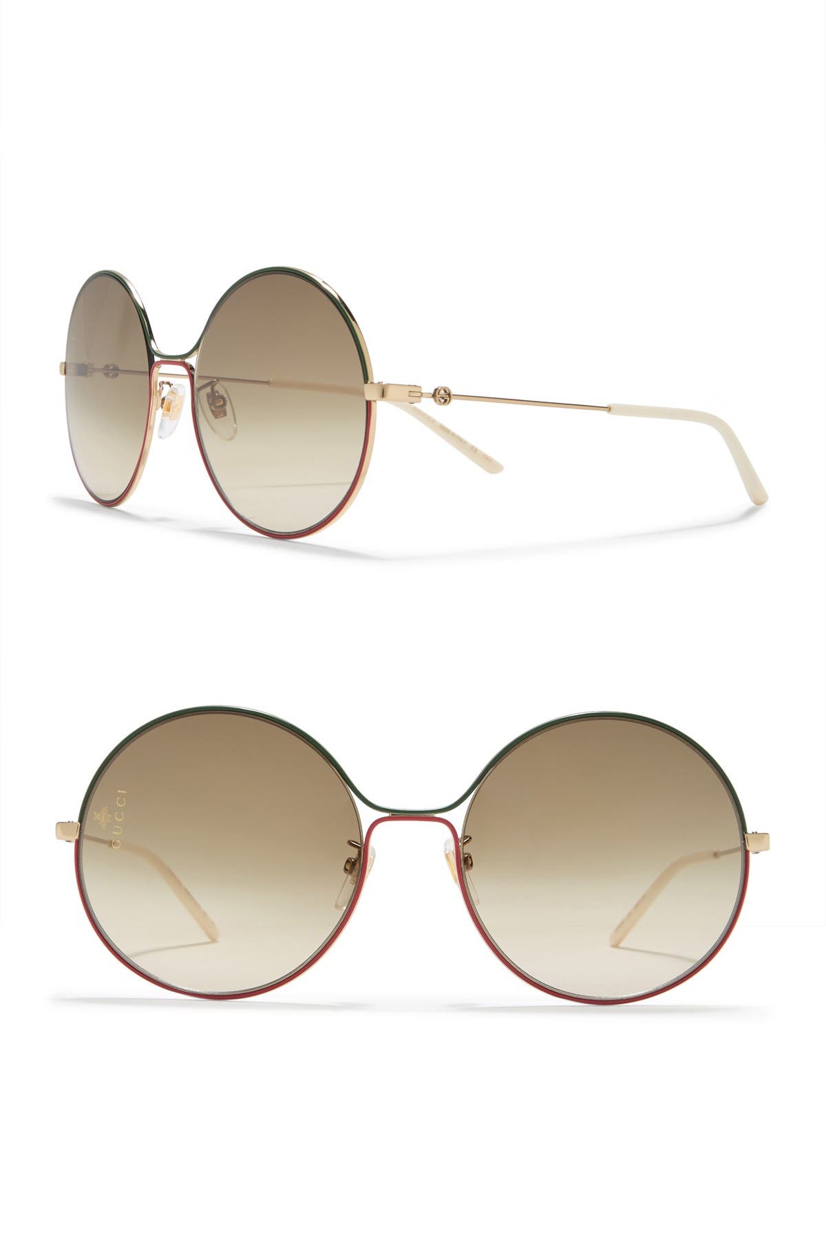 gucci 58mm round sunglasses