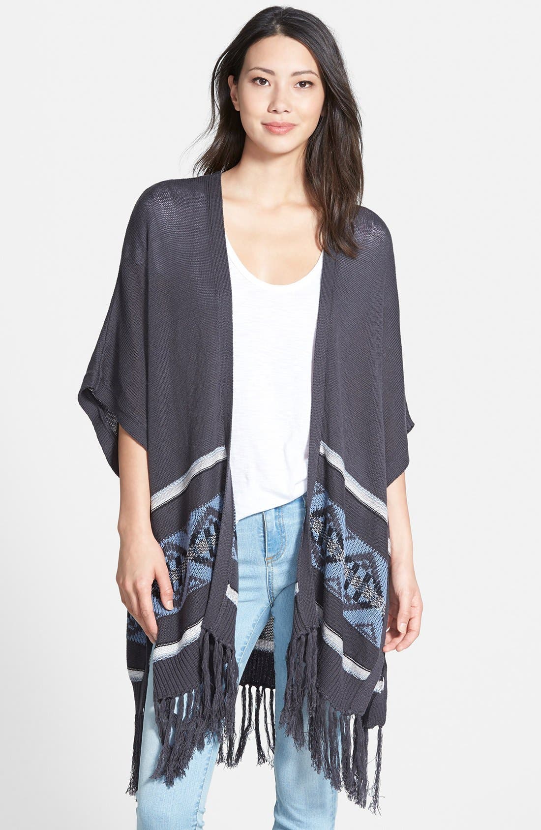 RD Style Open Fringe Cardigan Nordstrom