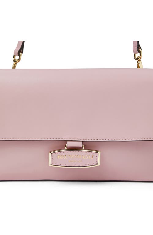 Bruno Magli Stella Leather Crossbody Bag In Mauve