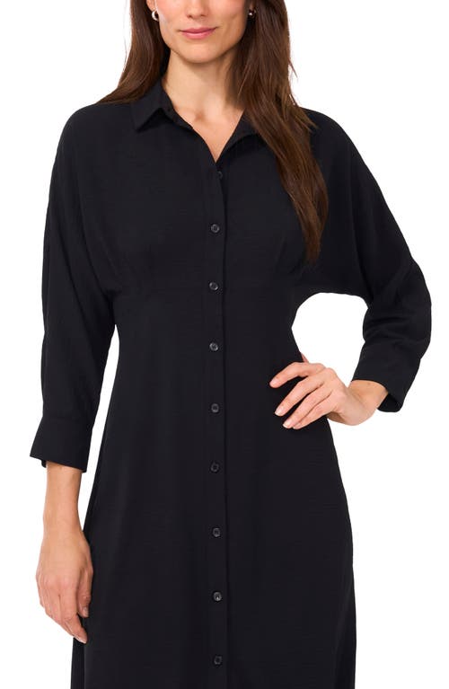 Shop Halogenr Halogen(r) Midi Shirtdress In Rich Black