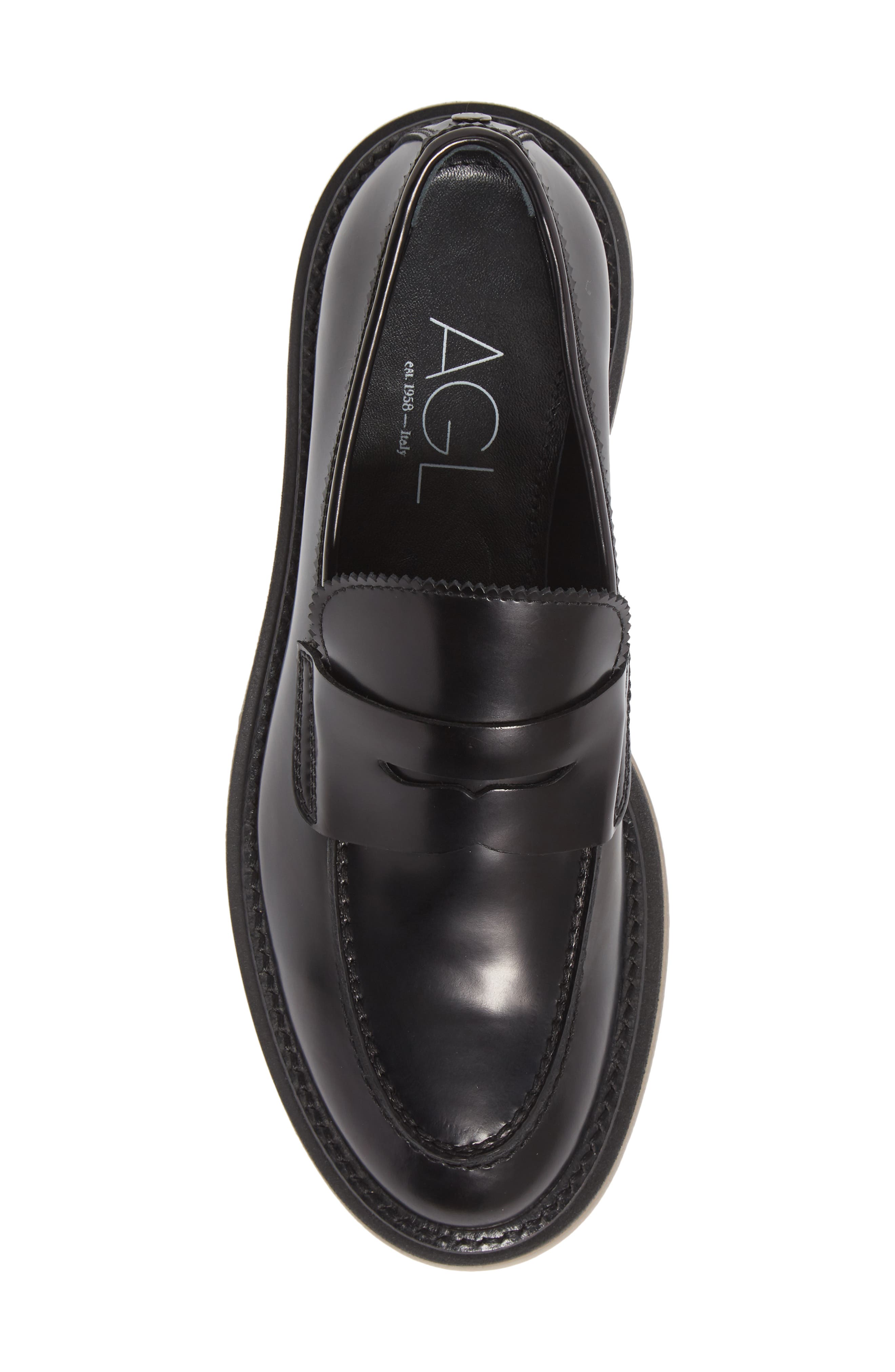 agl penny loafer mule