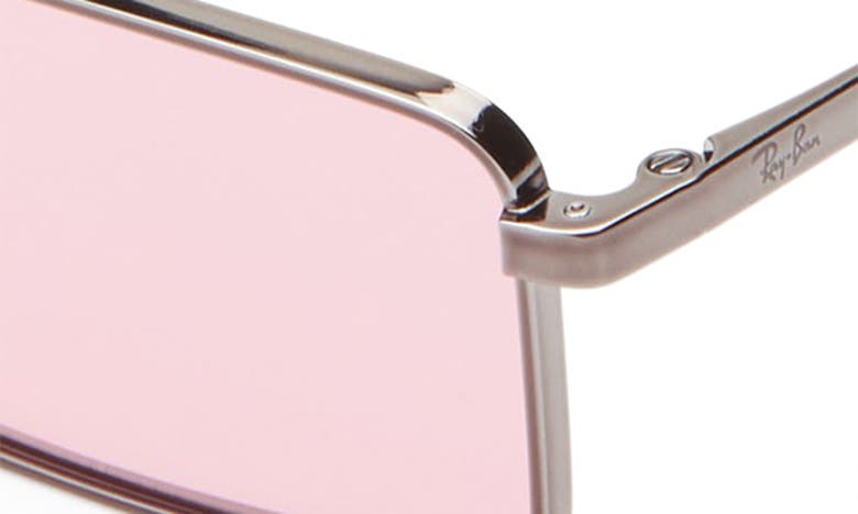 Shop Ray Ban Ray-ban Emy 59mm Tinted Rectangular Sunglasses In Pink