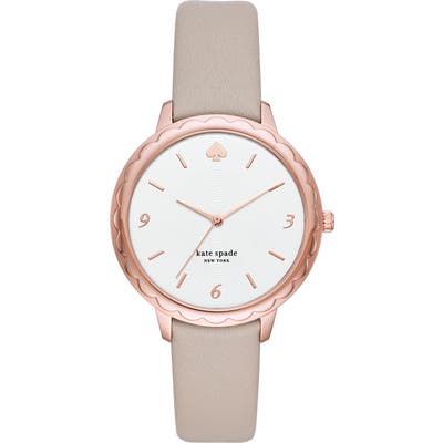 Kate Spade New York Morningside Leather Strap Watch,