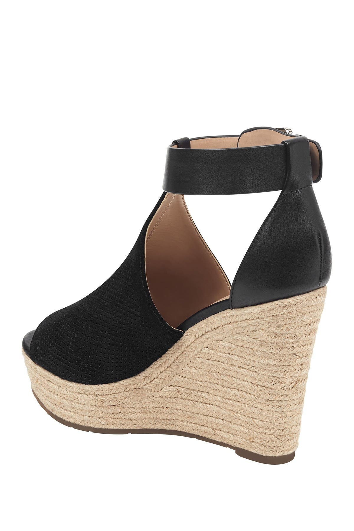 marc fisher ltd allison perforated espadrille platform sandal