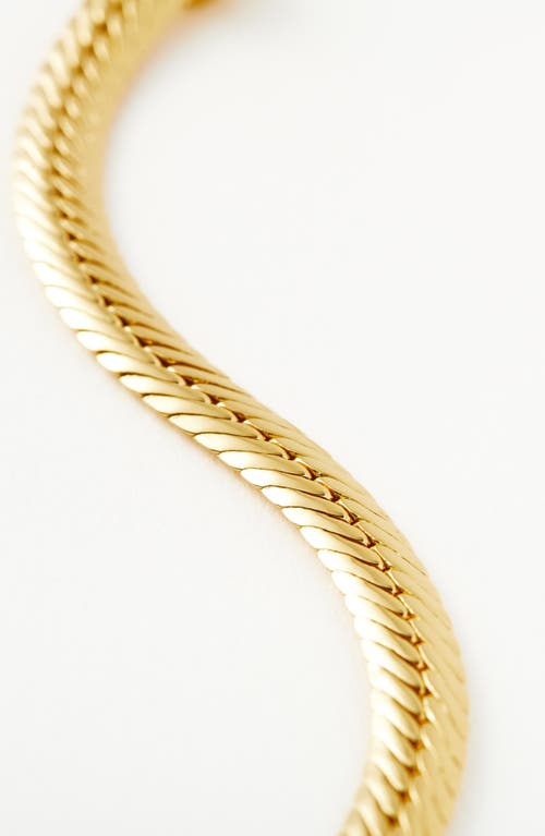 Shop Missoma Camail Snake Chain Bracelet In Gold