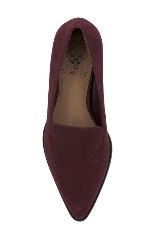 Shop Vince Camuto Becarda Pointed Toe Loafer In Petite Syrah