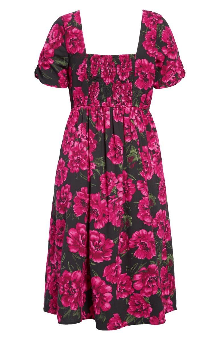 Leith Floral Square Neck Maxi Dress, Alternate, color, 