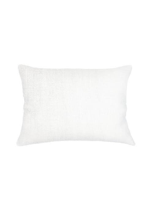Anaya So Soft Linen Pillow Down Alternative Insert In White
