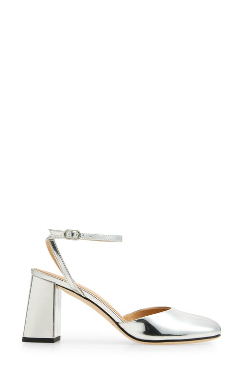 Shop Dear Frances Harlow Ankle Strap Pump In Silver